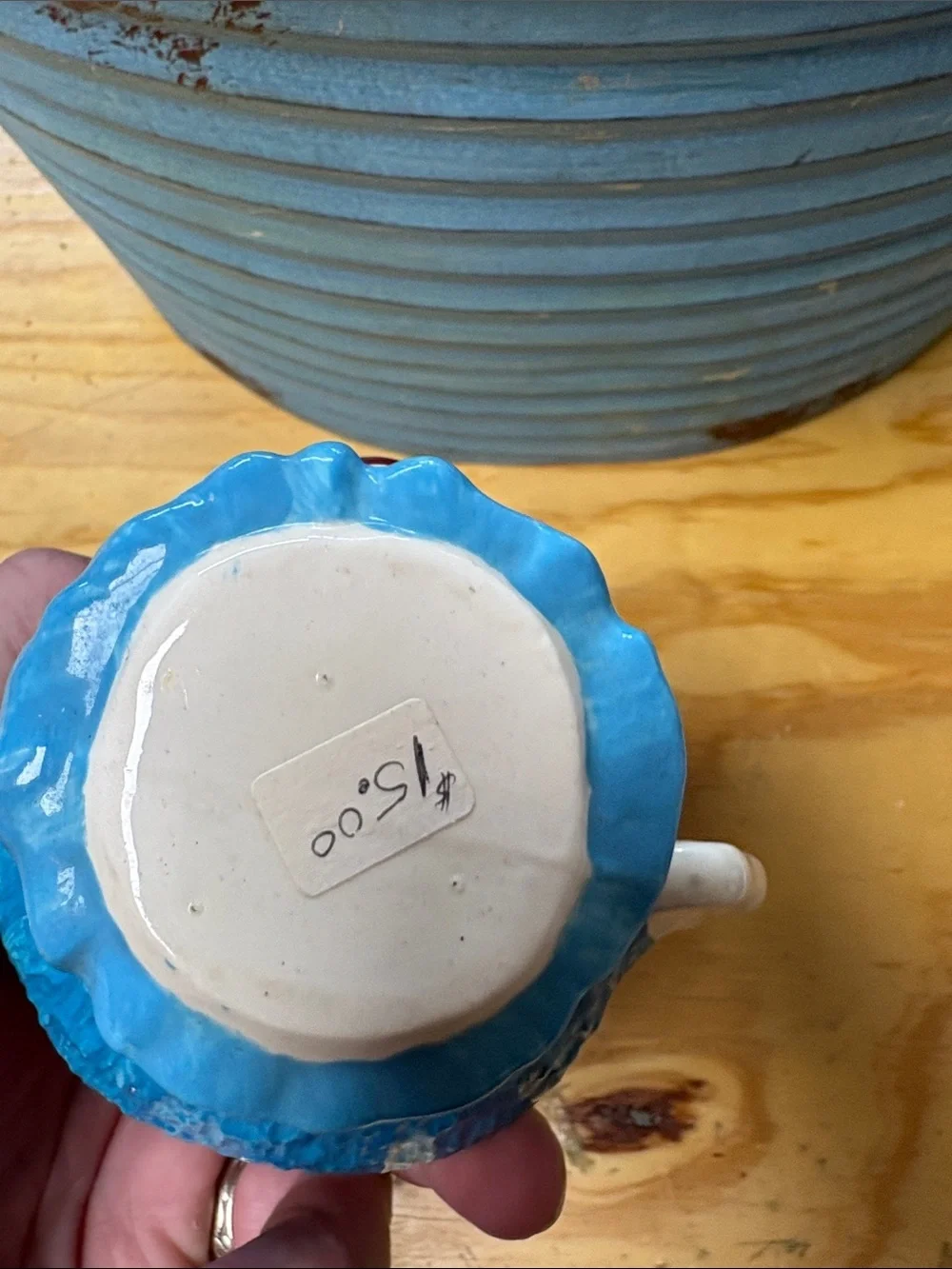 Blue Clown Face Ceramic Coffee Mug - Novelty Drinkware